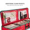 Wrapping Paper Storage Containers - 40 Inch Gift Wrapping Organizer Storage W/Interior Pockets - Fits 24 Standard Rolls of Wrapping Paper, Bows, and Ribbons